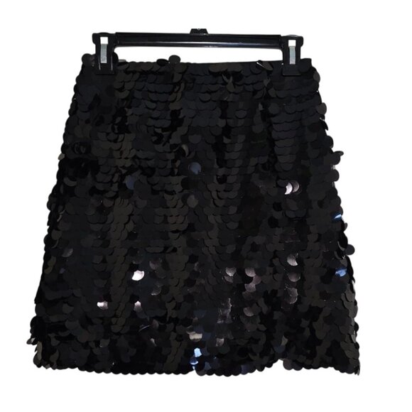 Vero Moda Black Sequin Mini Skirt Size xs - Picture 3 of 11